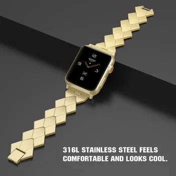 Ремешок для Apple Watch Band 9 8 7 41 мм 45 мм 40 мм 44 мм Металлический Браслет Starp из нержавеющей Стали для iWatch Ultra 49 мм Аксессуары