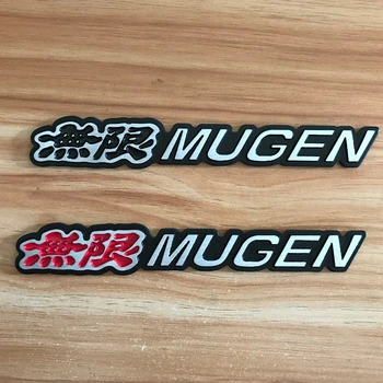 Автомобильная наклейка из матового алюминия JDM для логотипа MUGEN power, наклейки на заднее крыло для Honda toyota nissan mazda Mitsubishi, аксессуары