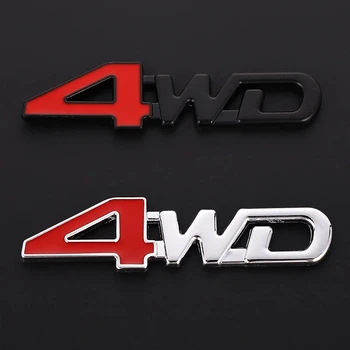 1X Металлическая Наклейка 4WD 3D Хромированная Эмблема Значок Наклейка Для Стайлинга Автомобилей Skoda RS VRS MK4 A8 Octavia Sportline Scout 2020 2021 2022