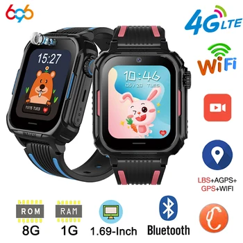 Умные часы Geo-fence SOS 1 ГБ 8 ГБ Голосовое Текстовое Сообщение Удаленный Монитор HD Видеозвонок VOLTE WIFI GPS LBS Sim-карта Smartwatch Для детей