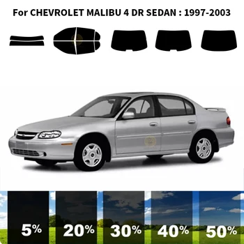 Предварительно Обработанная нанокерамика car UV Window Tint Kit Автомобильная Оконная Пленка Для CHEVROLET MALIBU 4 DR СЕДАН 1997-2003