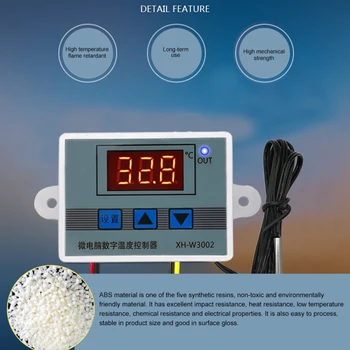 XH-W3002 Мини Цифровой Регулятор Температуры 110 В-220 В 1500 Вт Термостат Регулятор Нагрева Управление Охлаждением Датчик Терморегулятора