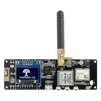 TTGO Meshtastic T-Beam V1.2 ESP32 433/868/915/923 МГц WiFi Bluetooth ESP32 GPS NEO-6M SMA 18650 Держатель Батареи С OLED
