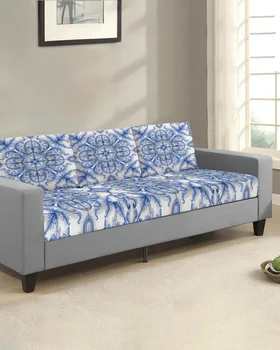 Чехлы на диванные подушки в богемном стиле в этническом ретро стиле для гостиной, мягкий эластичный чехол для дивана, защита мебели