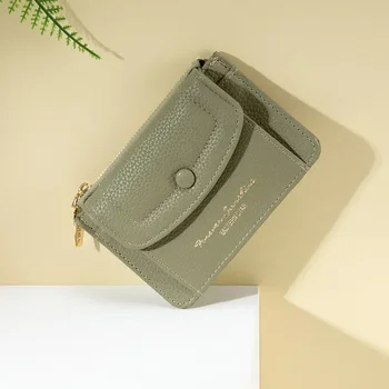 Корейская версия женского короткого маленького кошелька, сумки для карт, модный простой внешнеторговый кошелек WaIIet