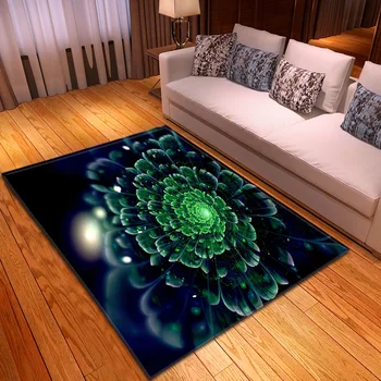 Креативные ковры с 3D-цветочной печатью для гостиной, коврики для спальни, современные ковры с цветочным узором для прихожей, коврики для детской игровой палатки